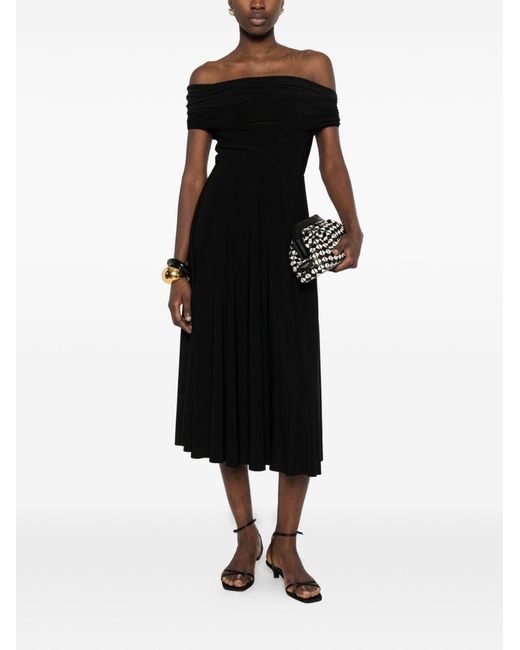 Norma Kamali Black Midi Dress