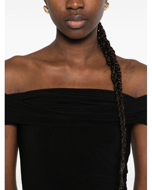 Norma Kamali Black Midi Dress