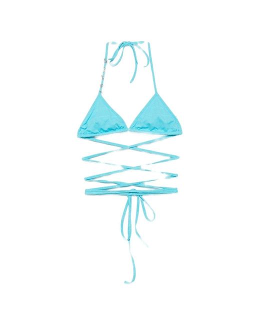 Loewe Blue Triangle Bikini Top