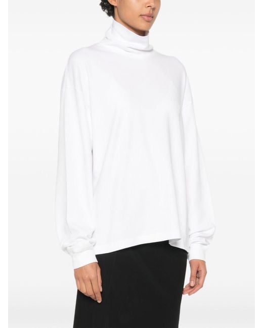 The Row White Kelta Cotton Sweater
