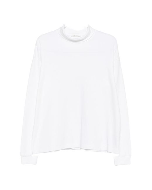 The Row White Kelta Cotton Sweater