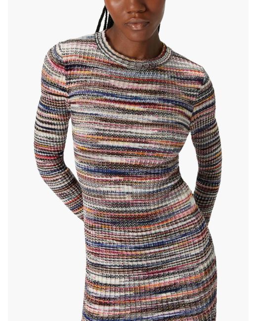 Missoni Pink Striped Short Dress
