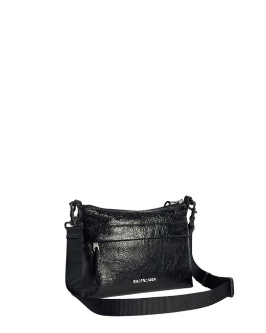 Balenciaga White Explorer Dou Bag for men