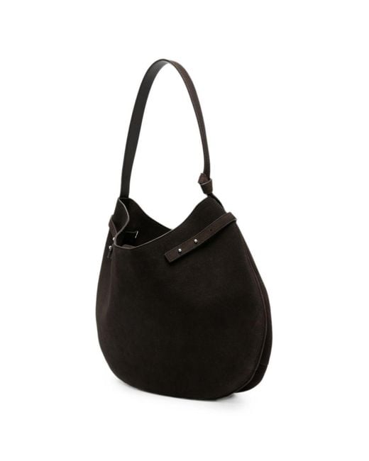 Emporio Armani Black Leather Hobo Bag