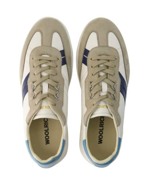 Woolrich White Double Ut Milled Nubuck Sneaker for men