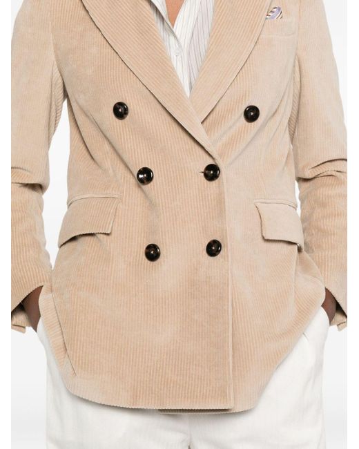 Circolo 1901 White Cotton Double-Breasted Jacket