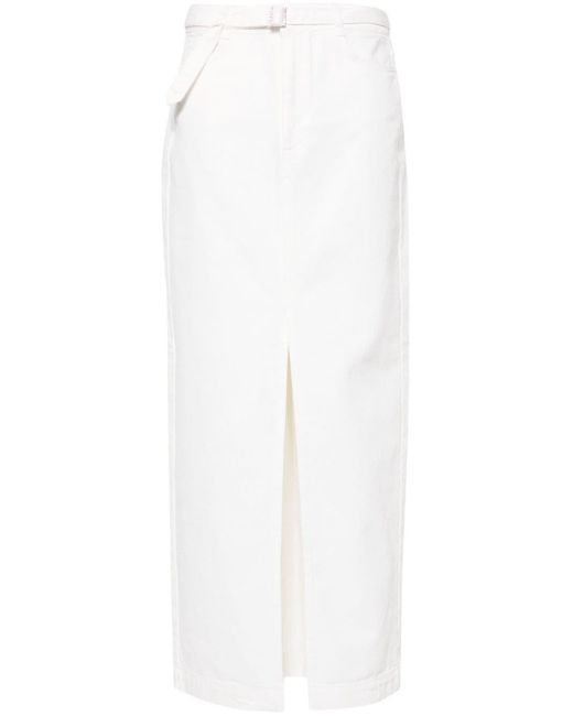 Blugirl Blumarine White Skirt With Logo