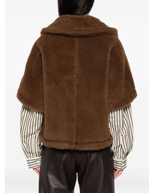Max Mara Brown Wool Cape