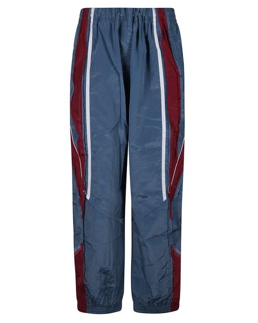 Martine Rose Blue Layered Sweatpants for men