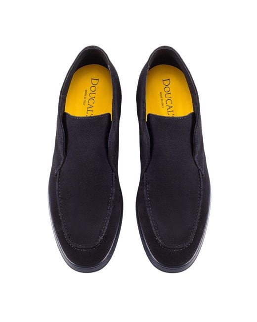 Doucal's Blue Adler Elastic Chukka Boots for men