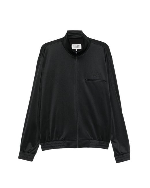 MM6 by Maison Margiela Black Cotton Blend Sweatshirt for men