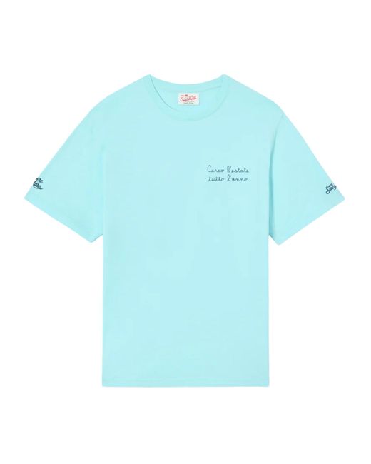 Mc2 Saint Barth Blue Portofino T-Shirt for men