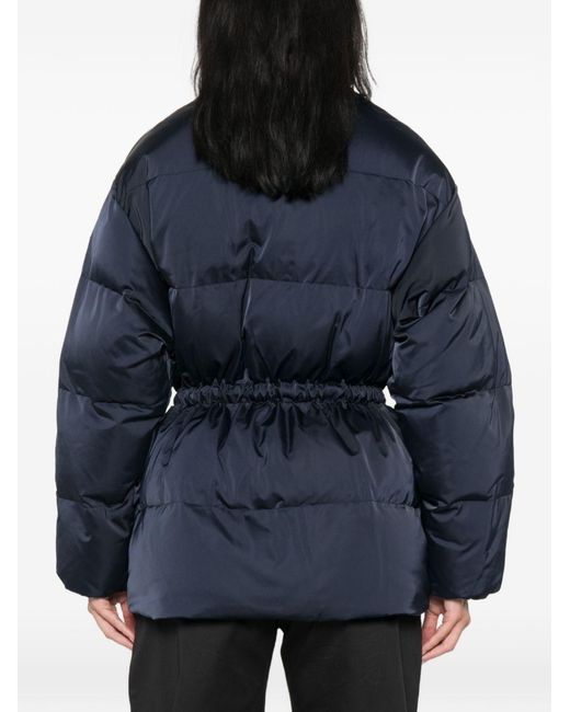 Elisabetta Franchi Blue Short Down Jacket