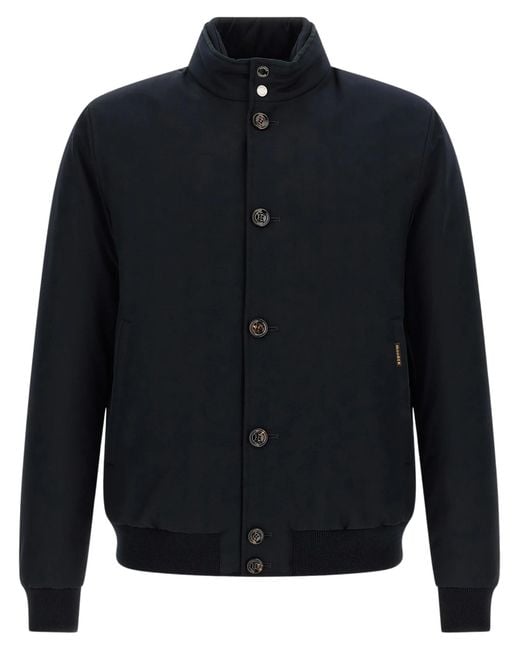 Moorer Blue Janos Bomber Jacket for men