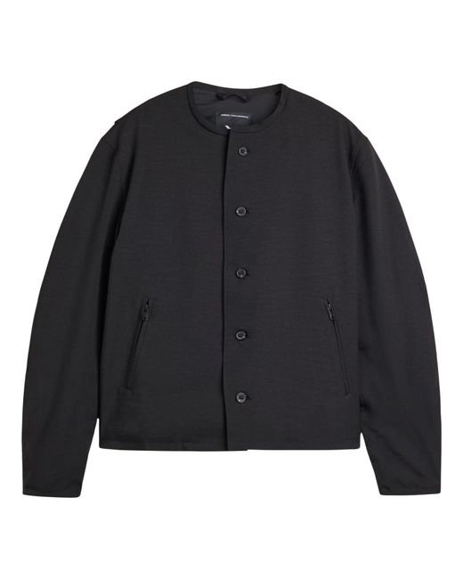 Y-3 Black Sport Uniform Collarless Jacket for men