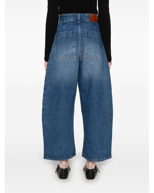 Studio Nicholson Blue Chalco Wide Leg Denim Jeans