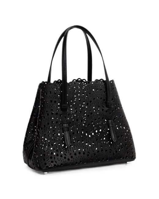 Alaïa Black Mina 25 Leather Handbag