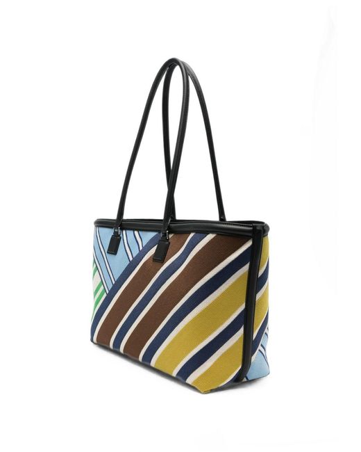 Loewe Blue Verano Medium Canvas Tote