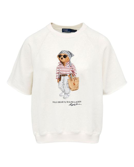 Polo Ralph Lauren White Fleece T-Shirt