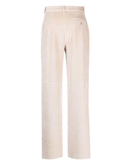 Circolo 1901 Natural Straight-leg Cotton Trousers