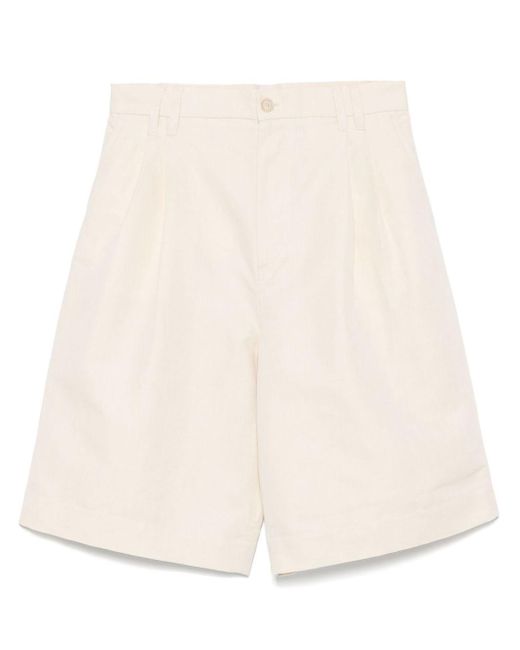 Filippa K Natural Linen And Cotton Blend Shorts