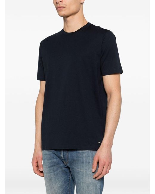 Heskimo Blue Cotton T-Shirt for men
