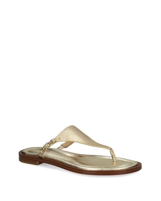 Michael Kors Multicolor Daniella Leather Thong Sandals