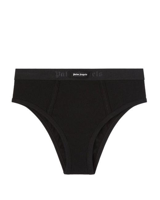 Palm Angels Black Logo Cotton Coulottes