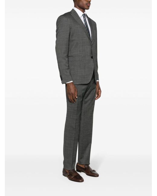 Tagliatore Gray Single-breasted Wool Suit for men