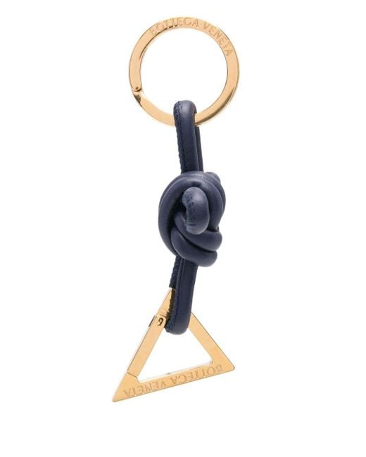 Portachiavi Triangle di Bottega Veneta in Blue