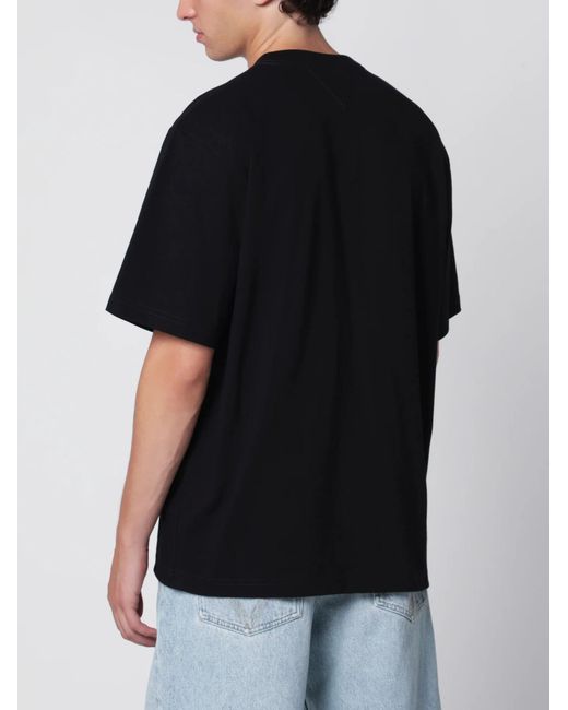 Bottega Veneta Black Cotton T-Shirt for men