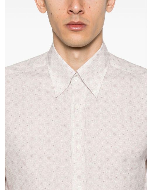 Camicia di Brunello Cucinelli in White da Uomo