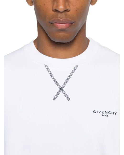 Givenchy White Couture Seam Sweatshirt for men