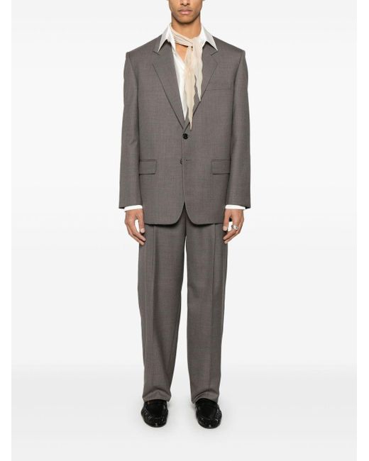Camicia A Righe di Saint Laurent in White da Uomo