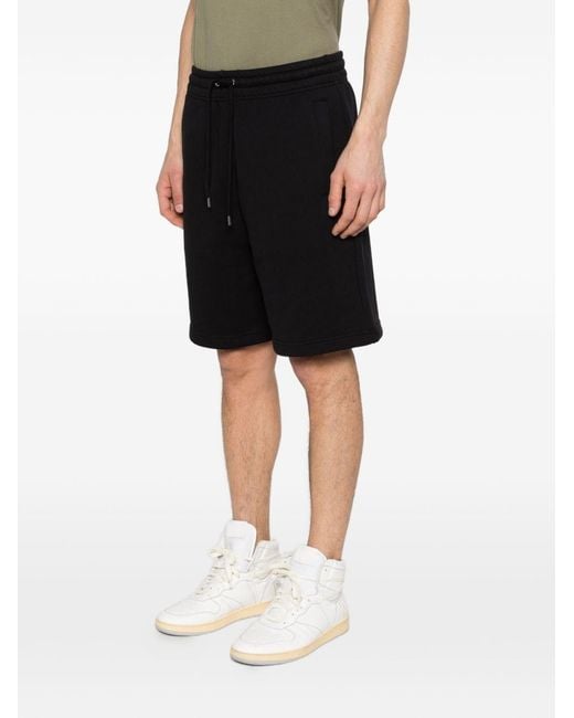 Maison Kitsuné Black Cotton Shorts for men