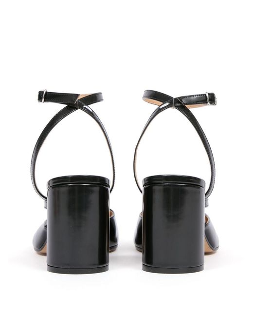 Maison Margiela Black Tabi Leather Pumps