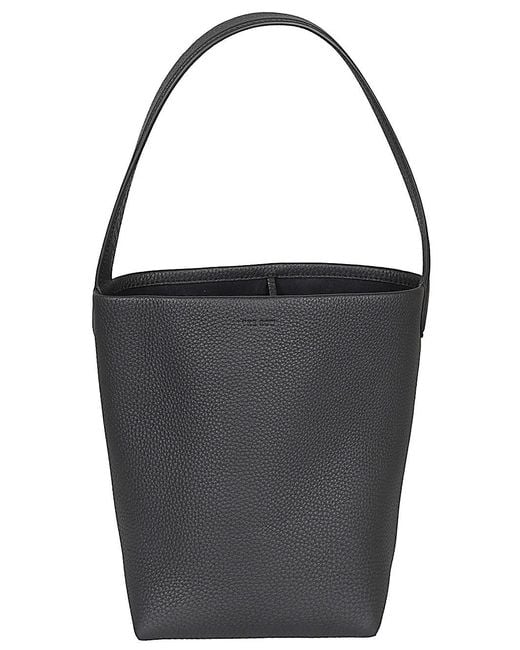 The Row Black Park Tote Small Leather Tote
