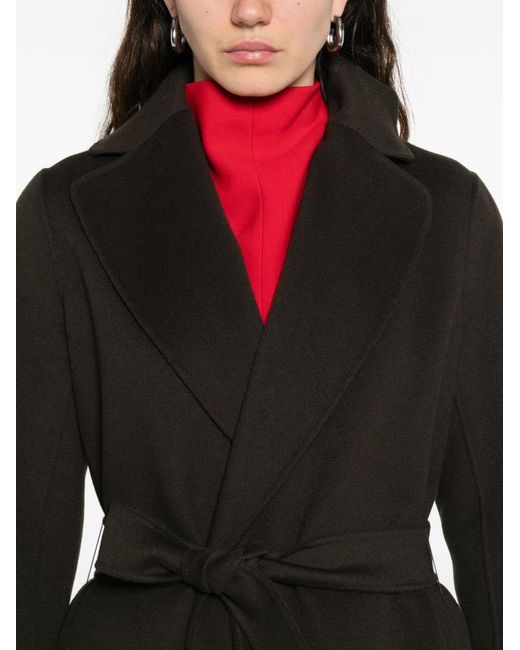 Max Mara Black Wool Long Coat
