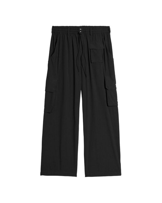 Y-3 Black Wide-Leg Trousers