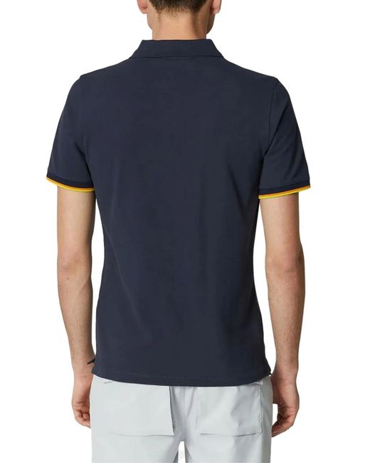 K-Way Blue Polo Vincent for men