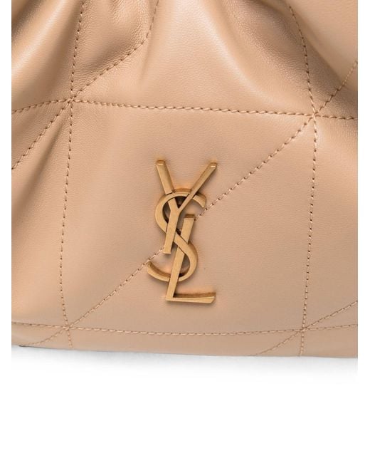 Saint Laurent Natural Jamie Leather Shoulder Bag