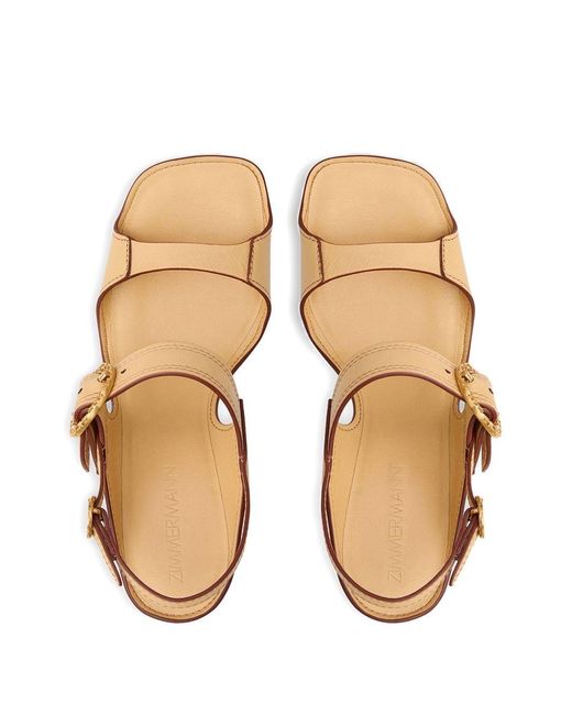 Zimmermann Metallic Solena Platform Sandals