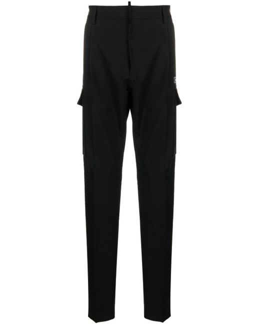 DSquared² Black Wool Trousers for men