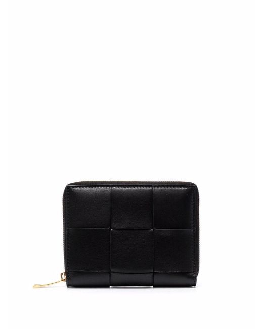 Portafoglio Cassette di Bottega Veneta in Black