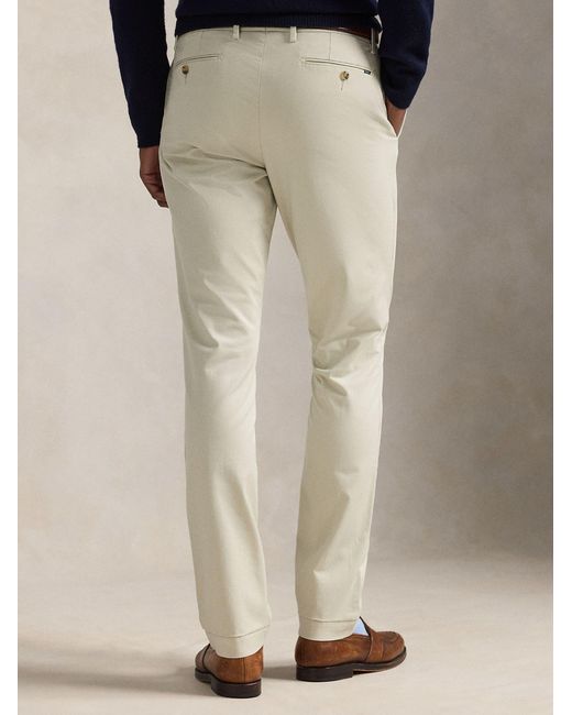 Ralph Lauren White Slim Fit Chino Trousers for men
