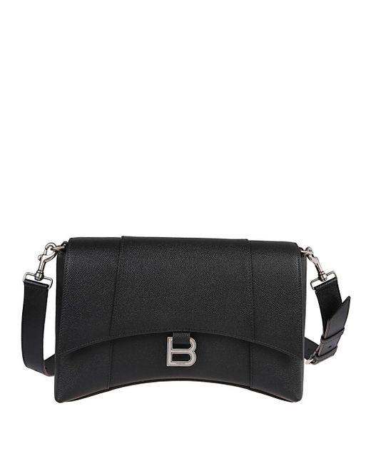 Balenciaga Black Messenger Bag With Logo for men