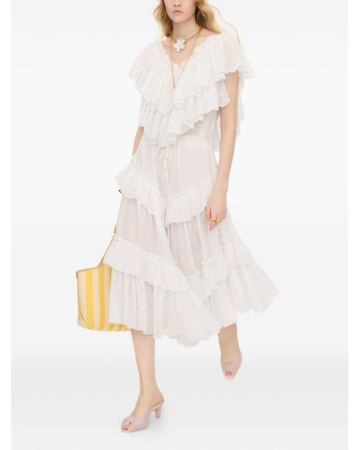 Chloé White Cotton Maxi Skirt