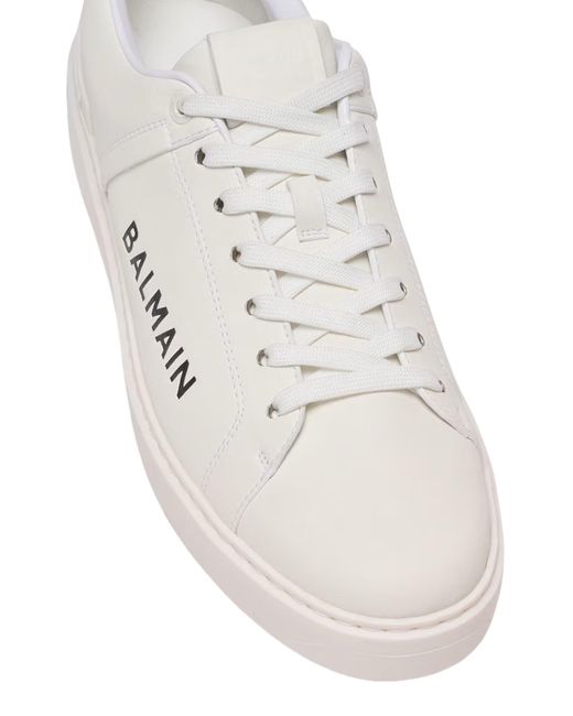 Balmain White B-Court Sneaker for men