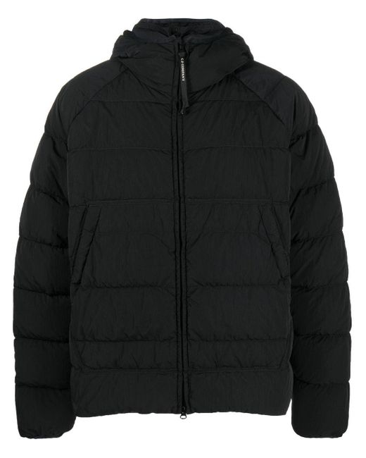 C.P. Company Eco-chrome Down Jacket in Black for Men | Lyst