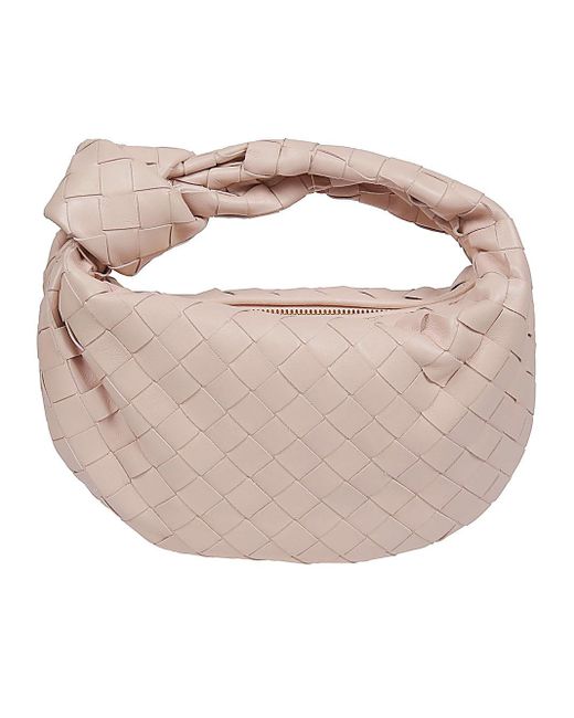 Bottega Veneta Pink Jodie Mini Leather Handbag
